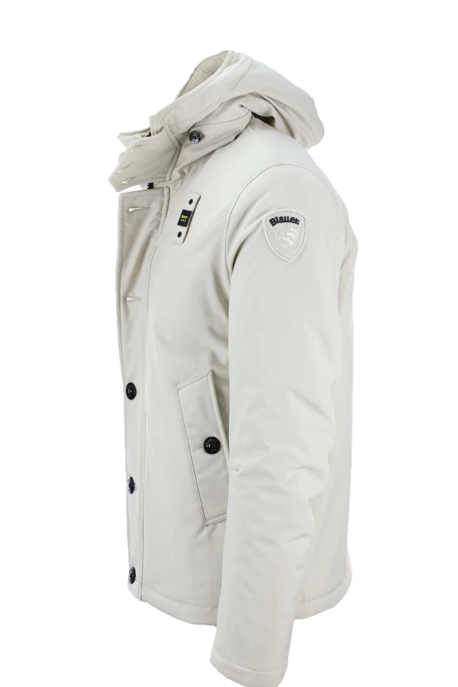 BLAUER Andrew Neoprene Hooded Jacket for Men - Water-Resistant Windbreaker for Outdoor Activities