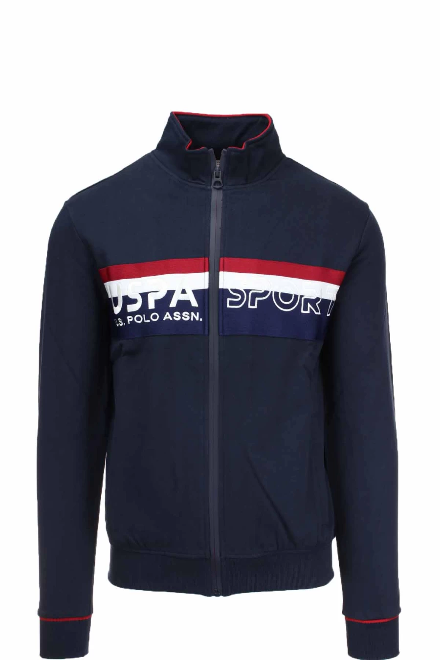 US Polo Assn Men's Zip-Up Fleece Cardigan with Logo Detail – Prestige Moda Uomo