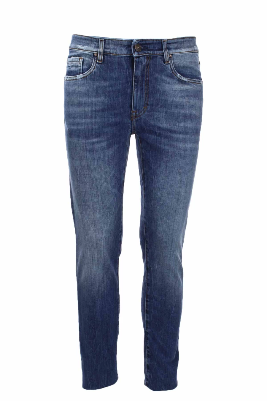 Teleriazed Used 5 Pocket Denim Jeans for Men - Prestigemodauomo Vintage Style