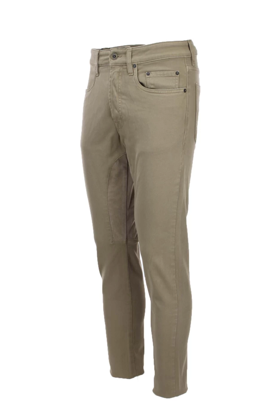 "Seville Siviglia Men's Trousers with Alcantara Patch - Prestigemodauomo Collection"