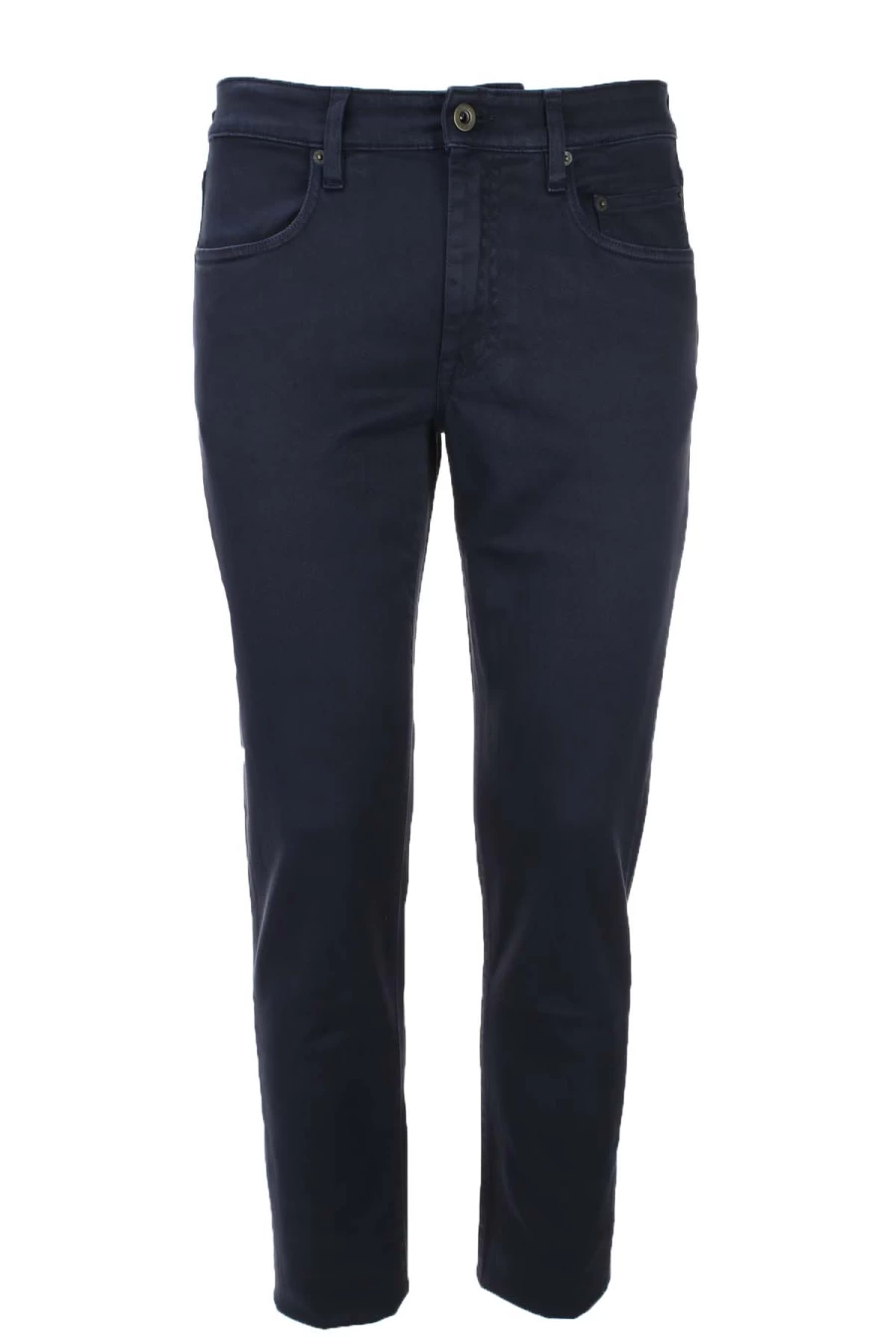 Seville Men's Bull-Denim 5-Pocket Cotton Trousers - Classic Fit Stretch Denim Pants for Men
