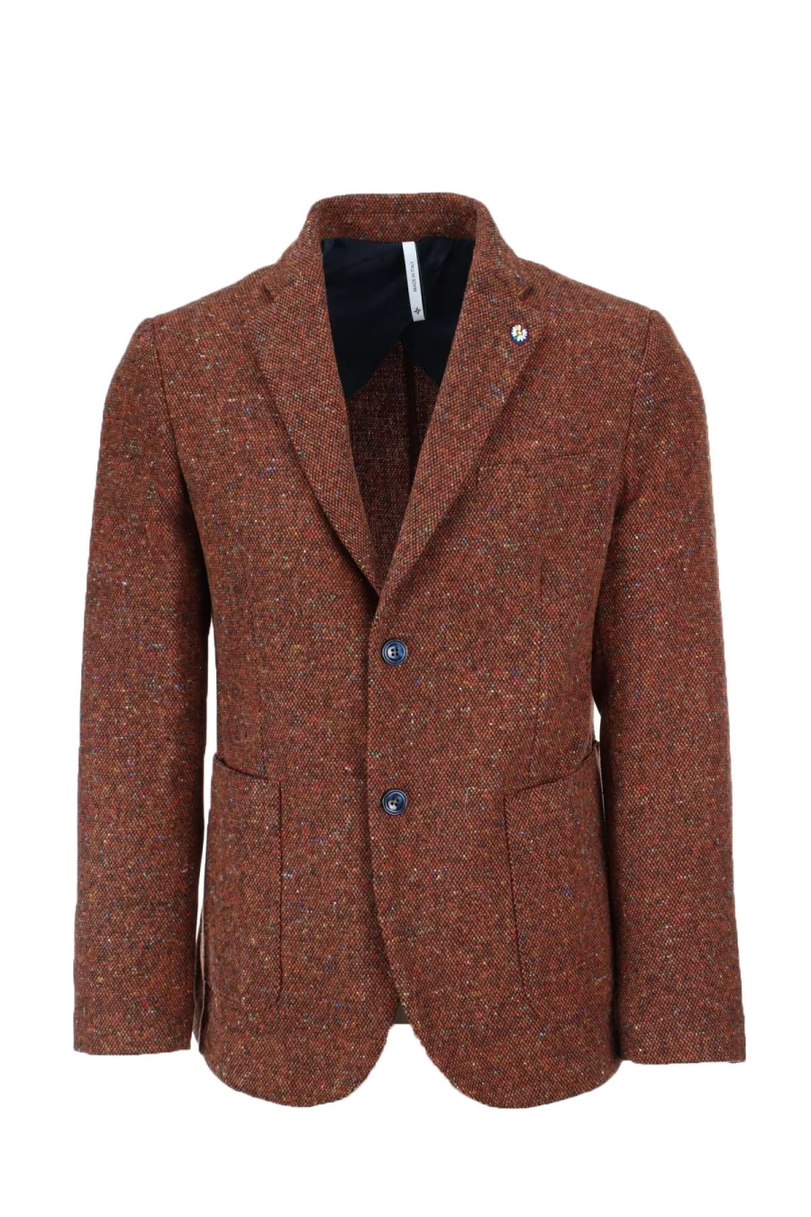 "Gilles Men's Colorful Dotted Single-Breasted Jacket - Prestigemodauomo Collection"