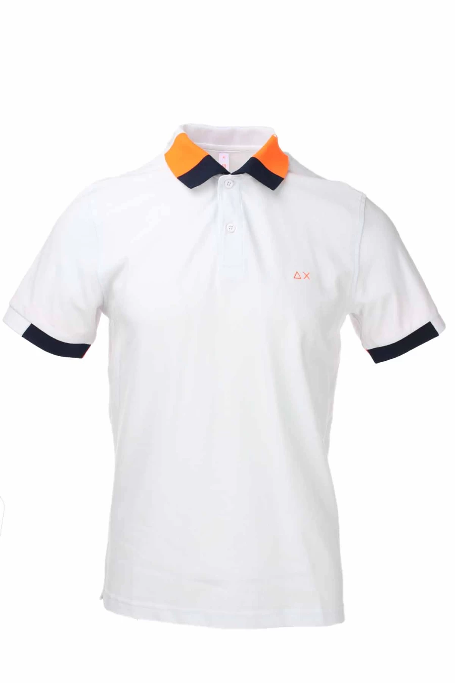 Men's Fluorescent Half Sleeve Polo Shirt - Cotton Piqué Fabric - SUN68 Brand - Prestigemodauomo Collection
