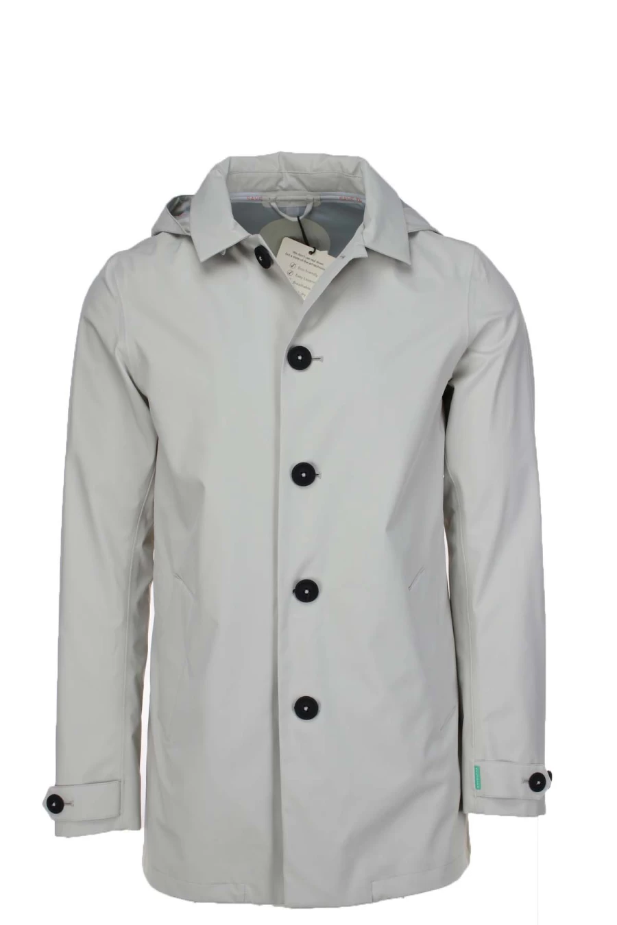 Save The Duck Benjamin Waterproof Hooded Trench Coat for Men | Prestigemodauomo