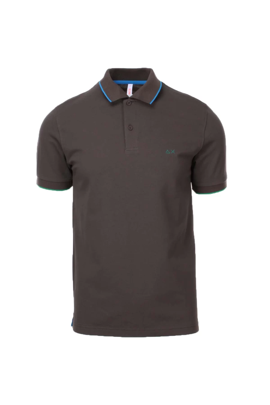 "Men's Contrast Trim Polo Shirt - SUN68 Brand Casual Short Sleeve Top - Prestigemodauomo Collection"