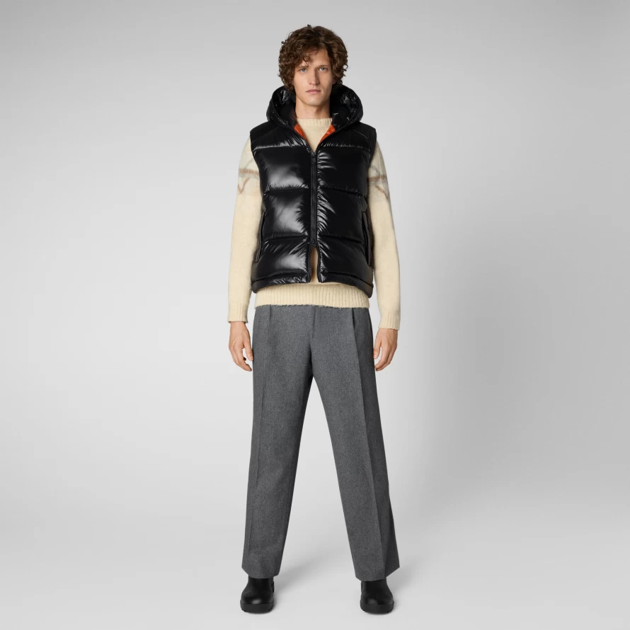 Save The Duck Dexter Hooded Sleeveless Vest – Men's Lightweight Puffer Gilet