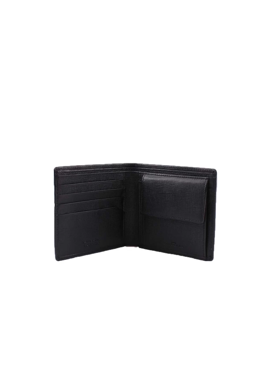 JOHN RICHMOND Saffiano Leather Wallet with Coin Pocket - Luxury Men's Bifold Wallet - Premium Designer Wallet