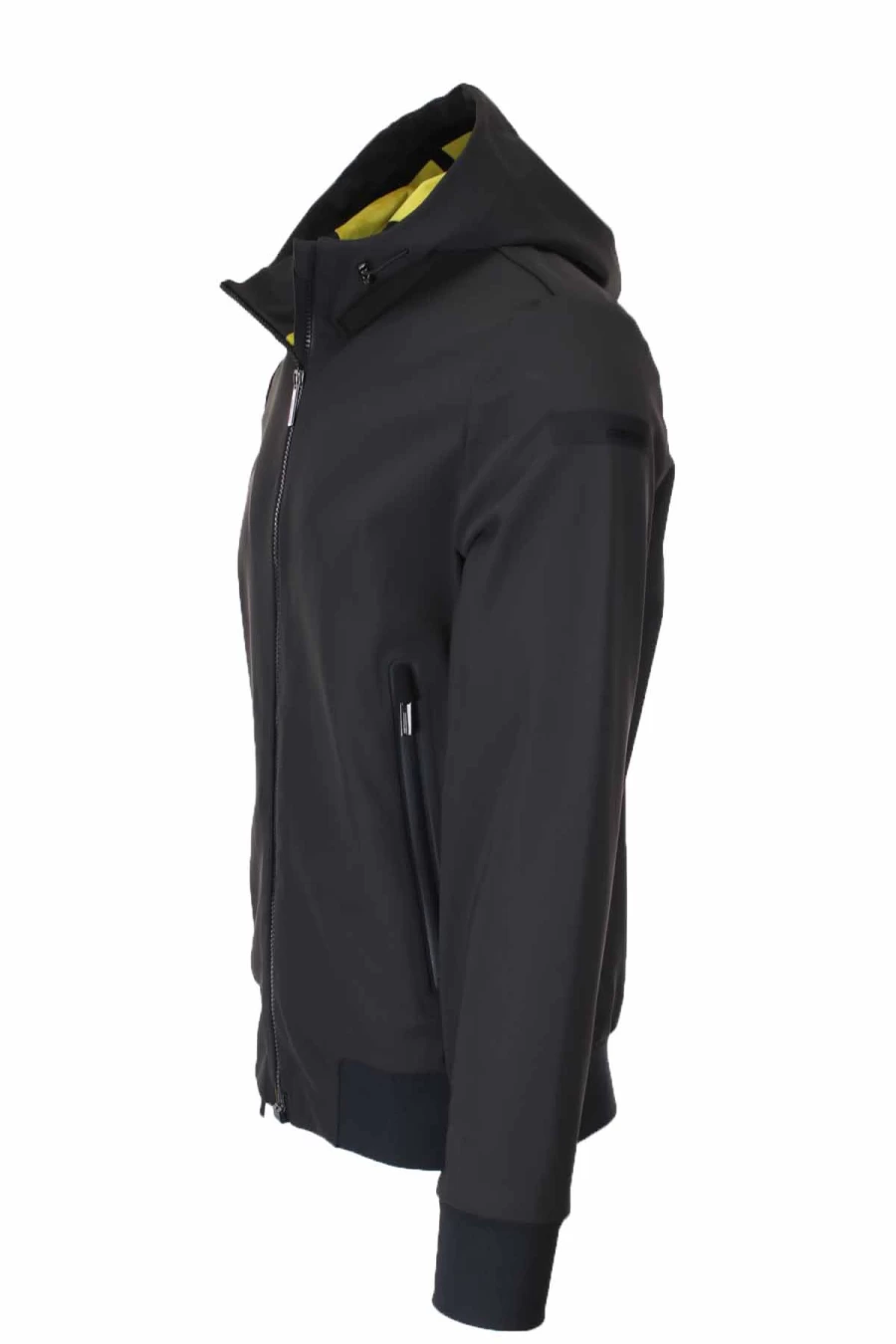 RRD Men's Winter Bomber Jacket with Hood - Thermo Insulated Hooded Coat - Prestigemodauomo