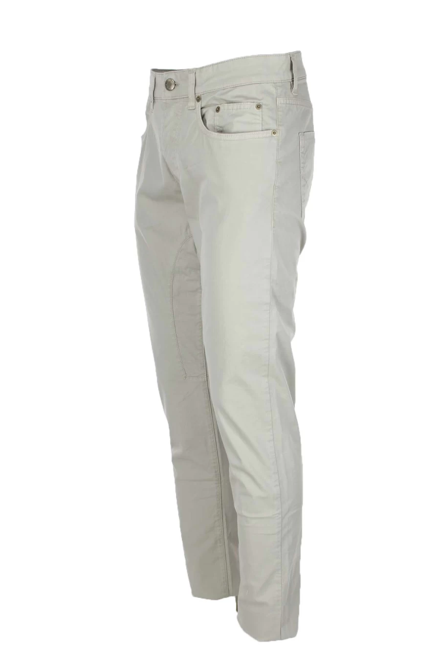 Seville Men's 5-Pocket Cotton Satin Trousers - Siviglia Collection by Prestigemodauomo