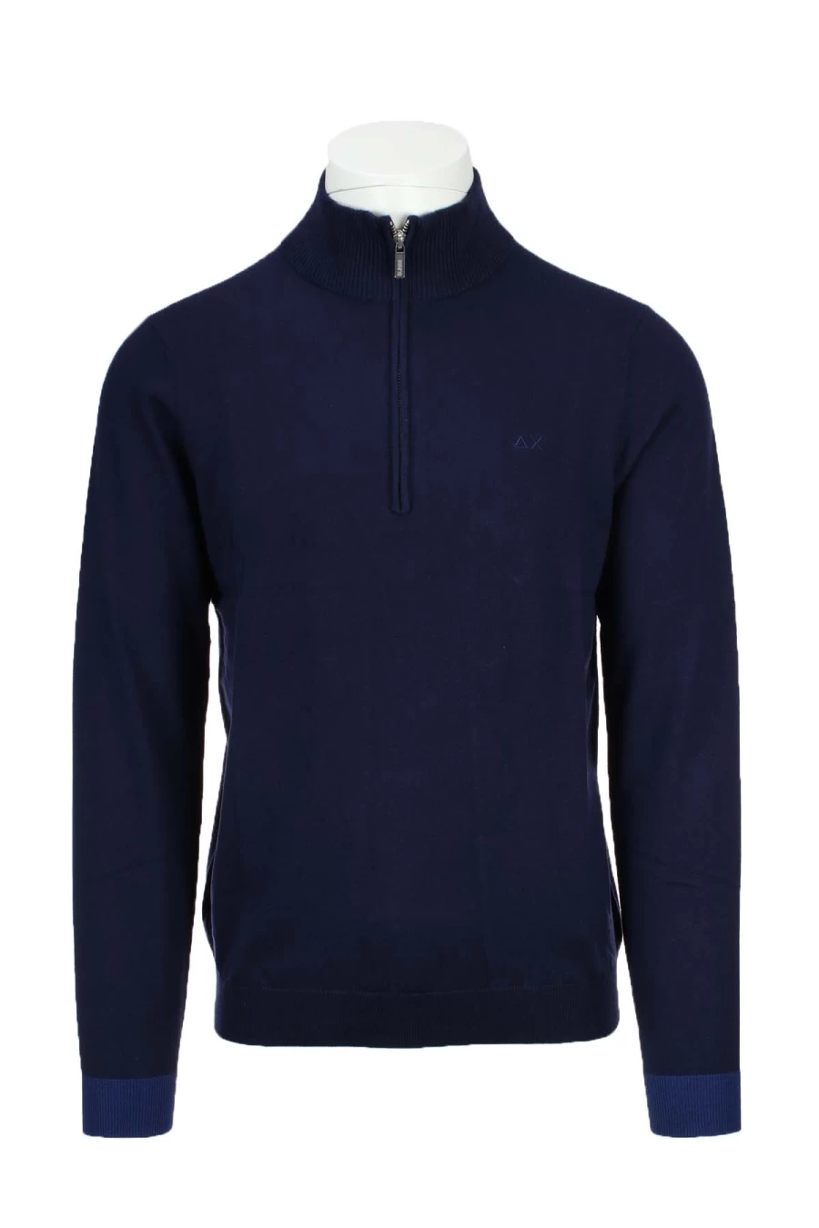 "Sun68 Men's Wolf Patch Zip-Up Sweater | Premium Pullover Hoodie"