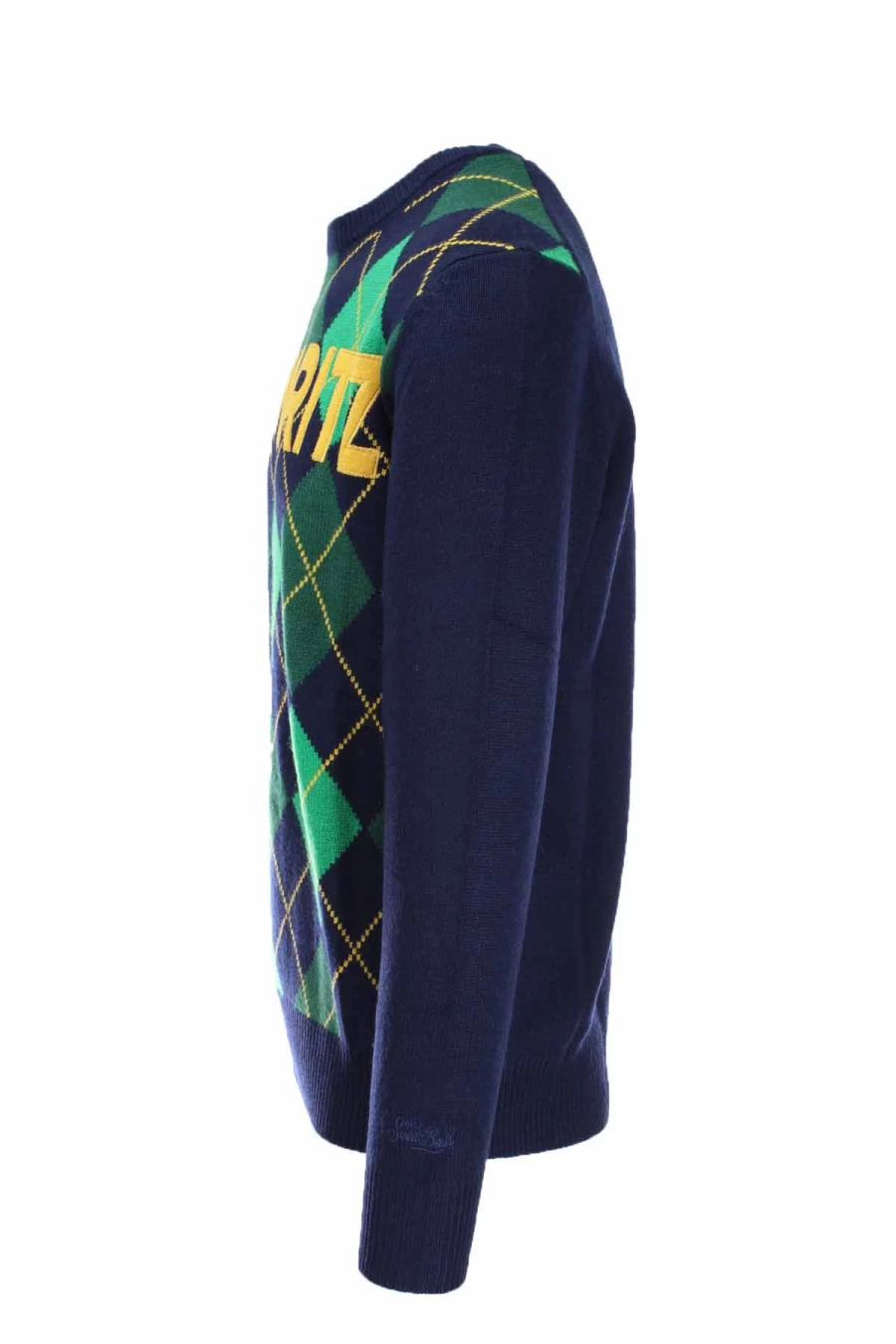 Saint Barth MC2 Men's Diamond Pattern Knit Sweater - St. Moritz Collection