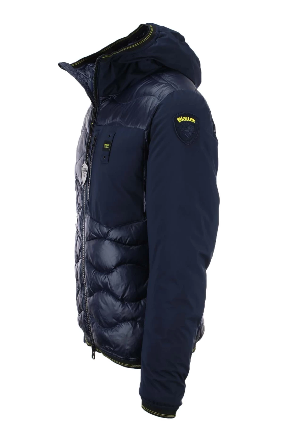 BLAUER Men's Nylon and Neoprene Piumino Jacket - Prestigemodauomo Collection