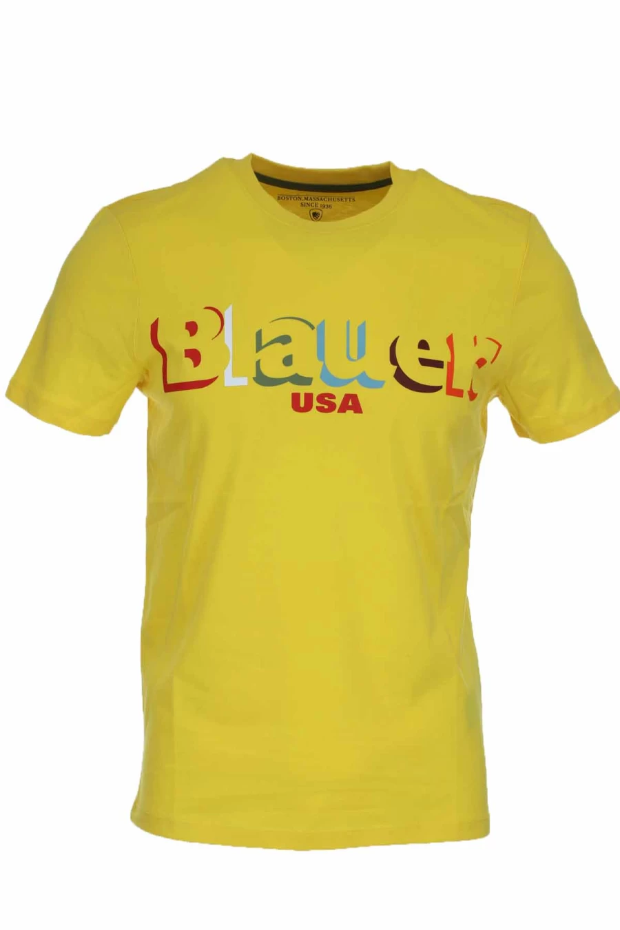 BLAUER Men's Short Sleeve T-Shirt with Print - Premium Cotton Tee - Stylish Casual Wear