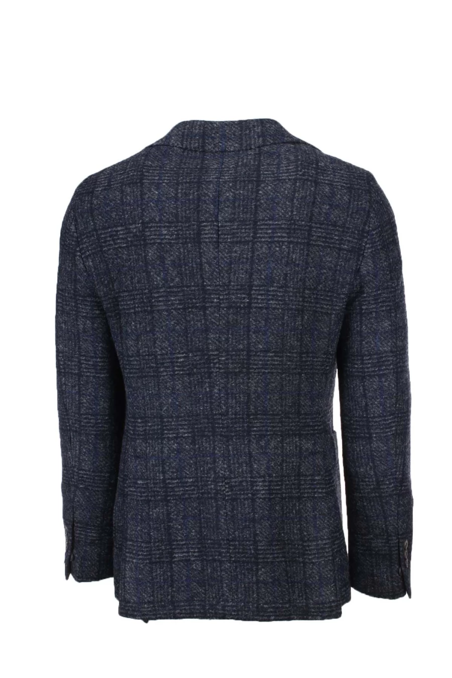 "Domenico Tagliente Men's Single-Breasted Checked Wool Jacket | Premium Wool Blazer | Prestige Moda Uomo"