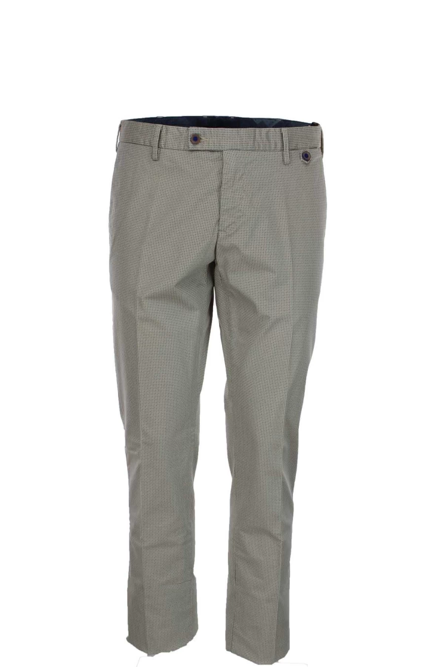 ATPCO Men's Micro-Patterned Cotton Trousers with American Pockets - Prestigemodauomo Collection