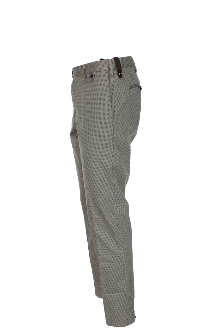 ATPCO Men's Micro-Patterned Cotton Trousers with American Pockets - Prestigemodauomo Collection
