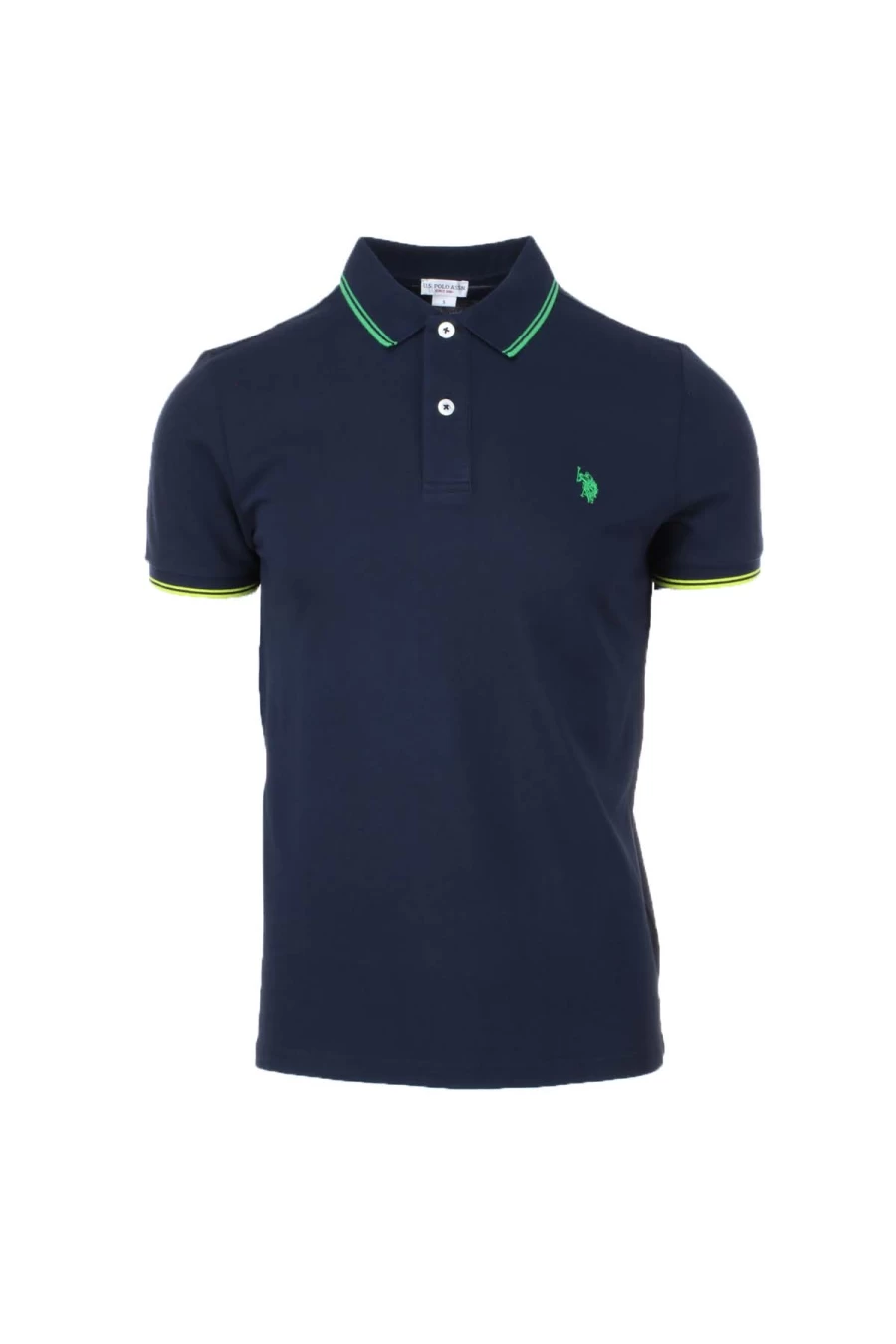 US Polo Assn Men's Half-Sleeve Contrast Trim Polo Shirt | Prestigemodauomo Collection
