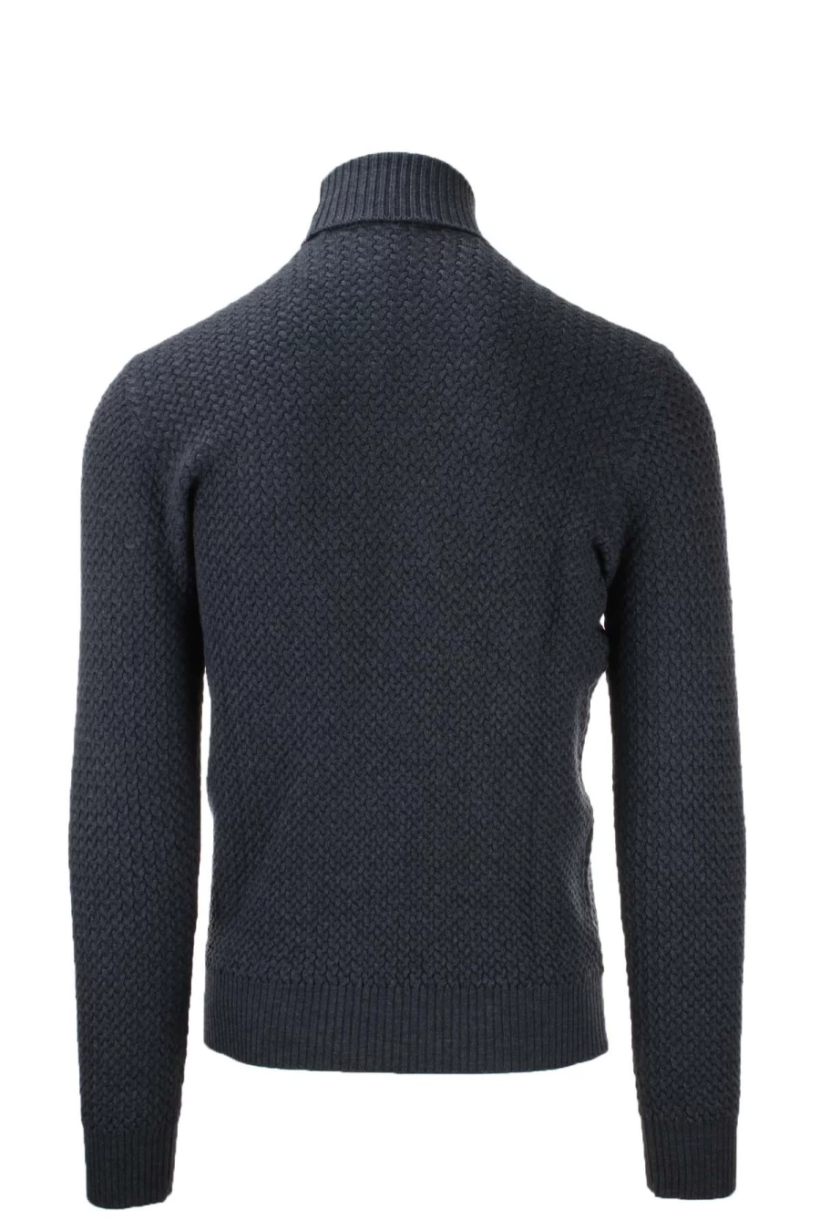 Gran Sasso Merino Wool Microbraid Turtleneck Sweater - Prestigemodauomo