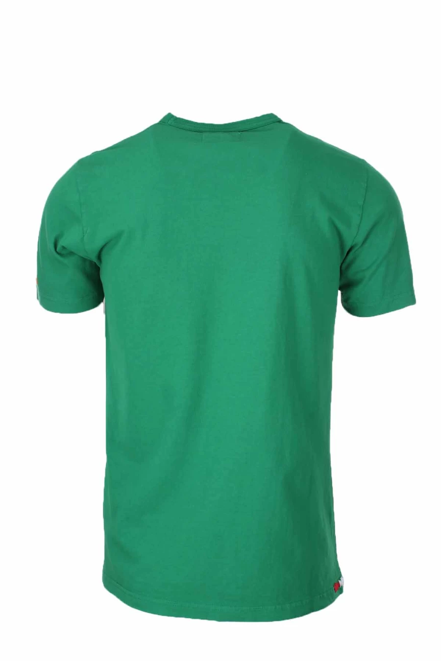 Saint Barth MC2 Men's Half Sleeve T-Shirt with Palm Tree Embroidery - Premium Cotton Casual Top