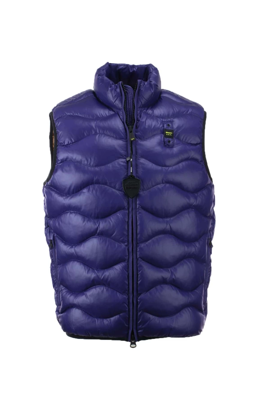 BLAUER Men's Sleeveless Wavy Stitch Detail Vest - Prestigemodauomo Collection