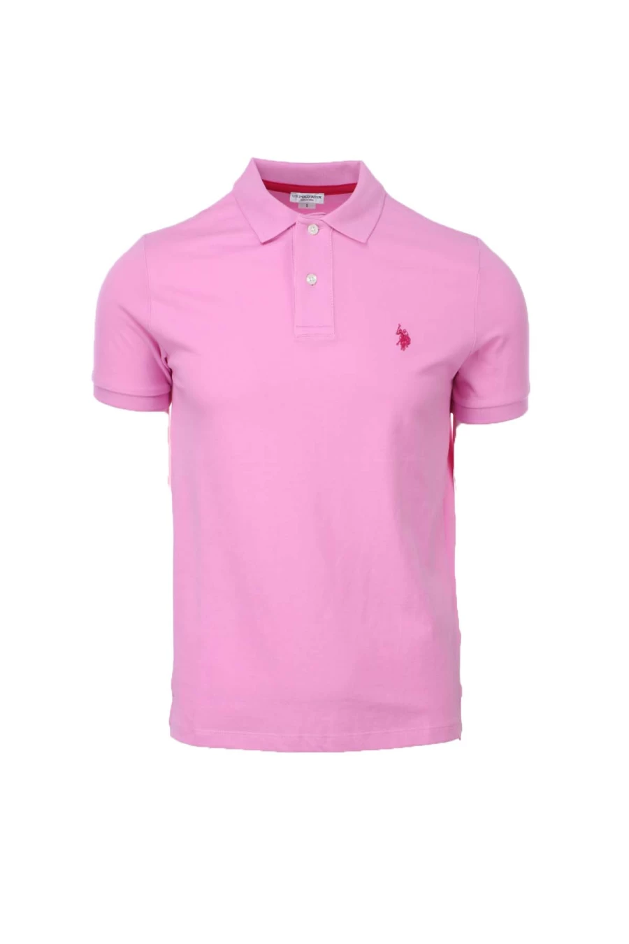 US Polo Assn Men's Solid Color Half Sleeve Polo Shirt with Embroidered Logo - Casual Comfort Fit