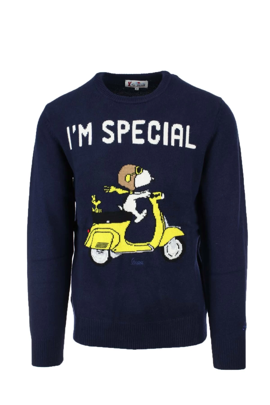 Saint Barth MC2 Wool Crew Neck Sweater - I'M Special Pullover - Prestigemodauomo Collection