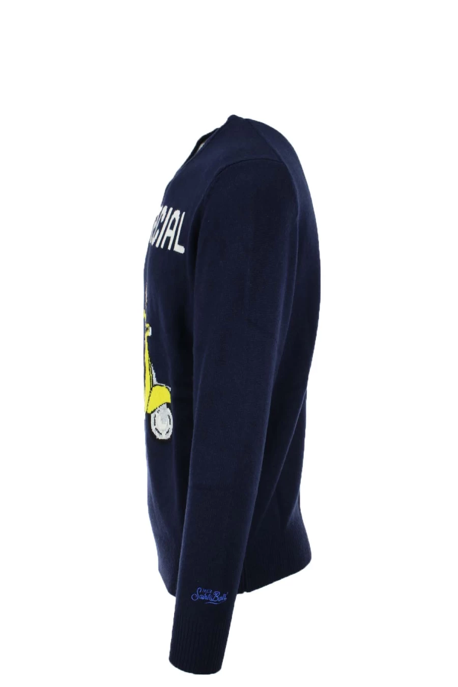 Saint Barth MC2 Wool Crew Neck Sweater - I'M Special Pullover - Prestigemodauomo Collection