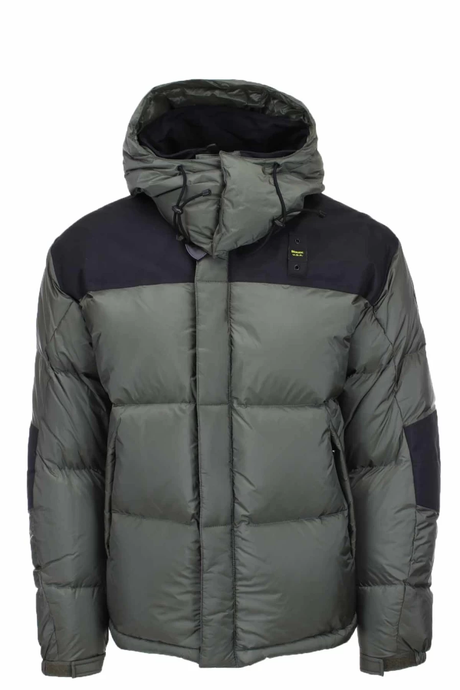 BLAUER Oversized Two-Tone Puffer Jacket for Men - Winter Down Coat - Prestigemodauomo Collection