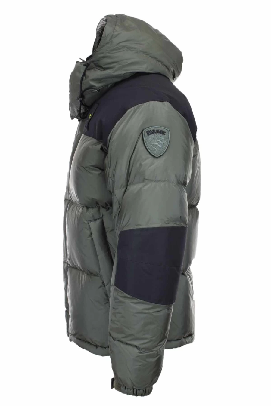 BLAUER Oversized Two-Tone Puffer Jacket for Men - Winter Down Coat - Prestigemodauomo Collection