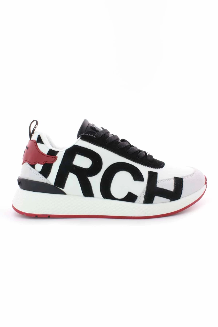 JOHN RICHMOND Leather Sneakers for Men - Maxi Logo Design - Premium Quality Luxury Shoes