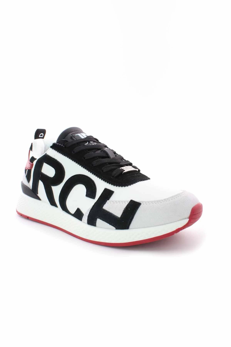 JOHN RICHMOND Leather Sneakers for Men - Maxi Logo Design - Premium Quality Luxury Shoes