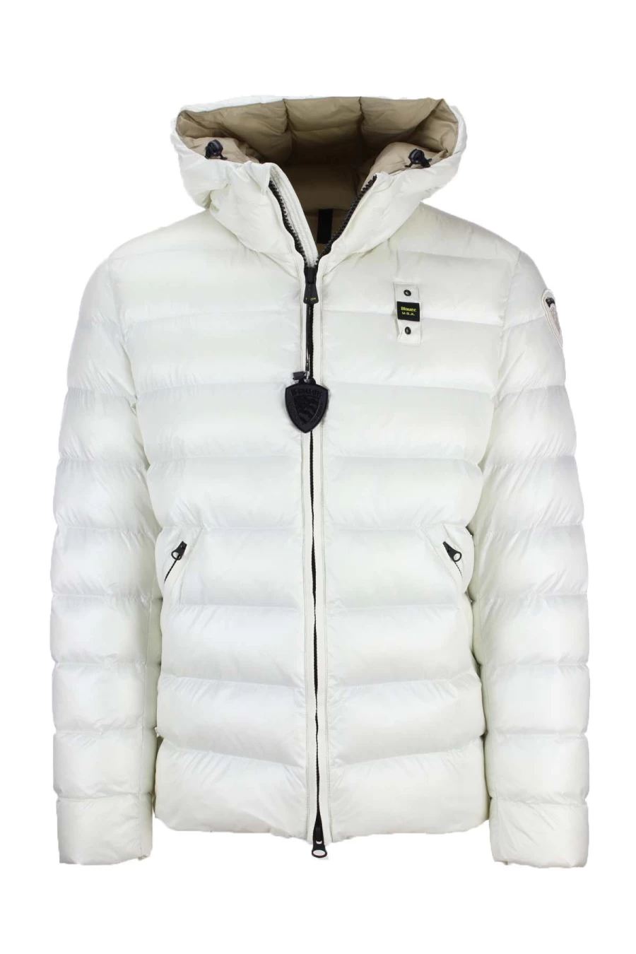 BLAUER Men's Premium Down Hooded Jacket - Warm Winter Coat for Outdoor Activities