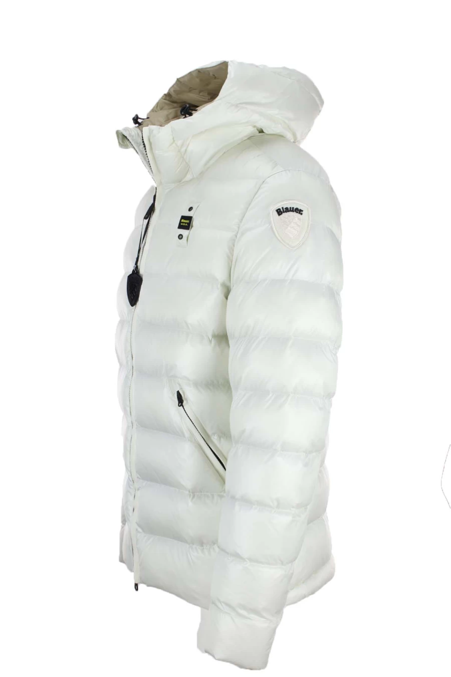 BLAUER Men's Premium Down Hooded Jacket - Warm Winter Coat for Outdoor Activities