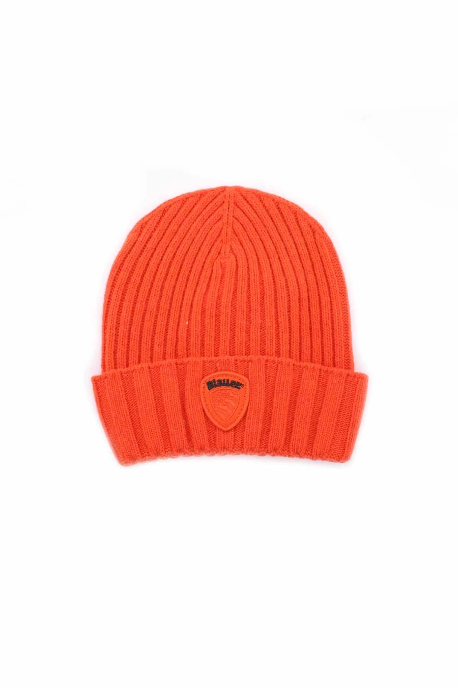 BLAUER Ribbed Wool Cuff Beanie - Winter Knit Cap for Men - Prestigemodauomo