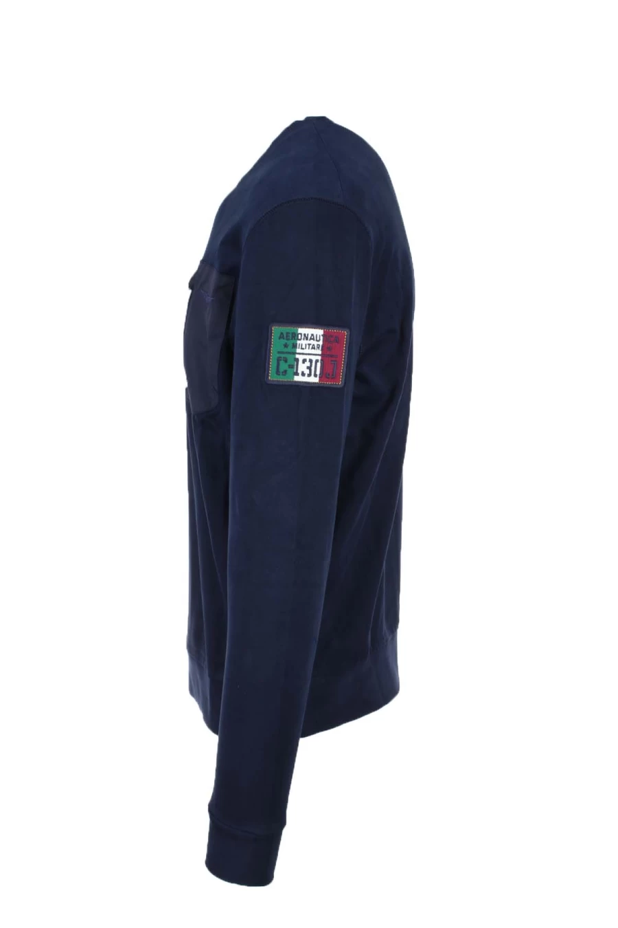 Air Force Prestige Uomo Zip Pocket Crewneck Sweatshirt - Men's Casual Pullover Hoodie