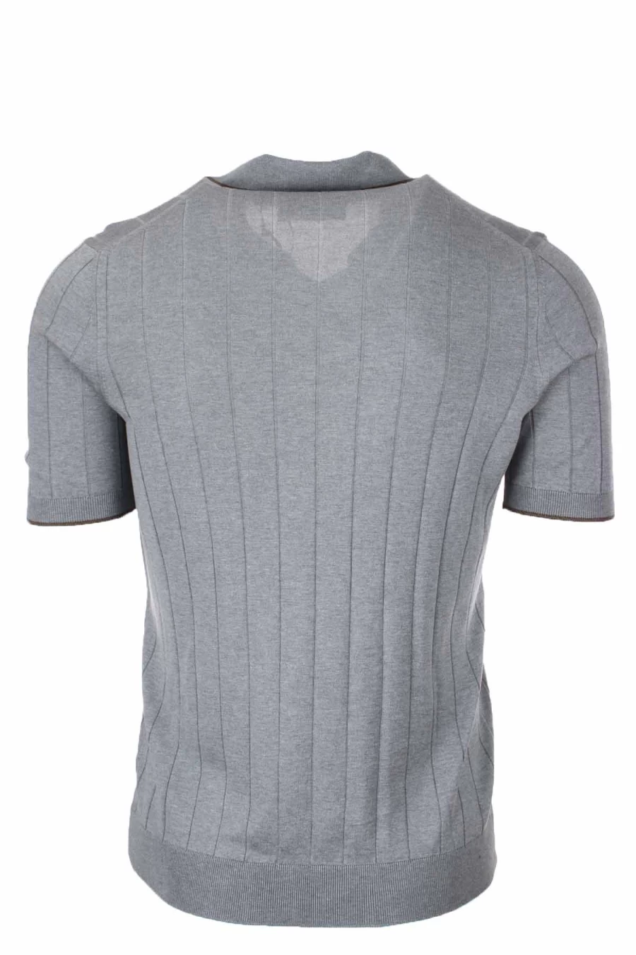 Gran Sasso Men's Silk Knit T-Shirt - Luxury Italian Cashmere & Silk Blend Premium Tee